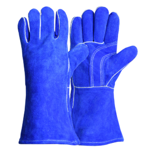 Cowhide Blue Welder gloves