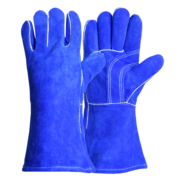 Cowhide Blue Welder gloves